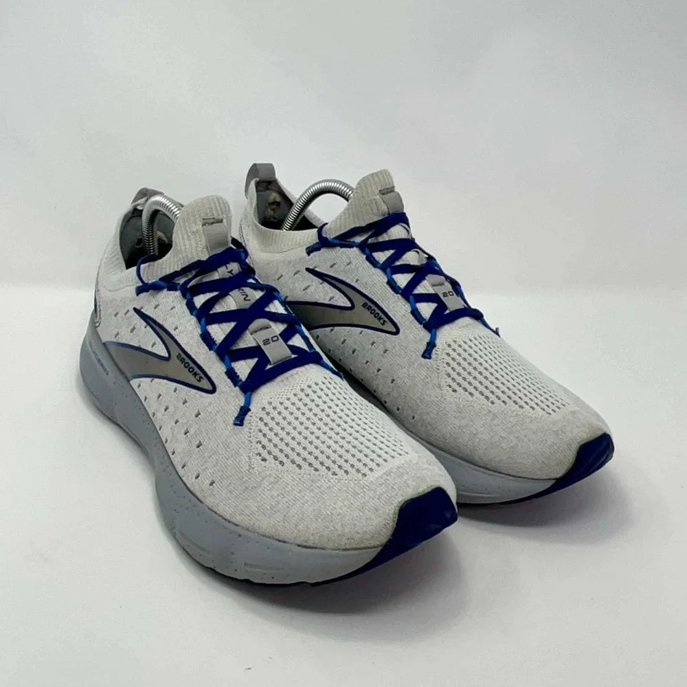 Brooks Glycerin 20 StealthFit Mens Size 11 Running Shoes Grey Blue 1103841D081